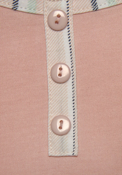 S.Oliver LANGARM - Nachtwäsche Shirt - Apricot