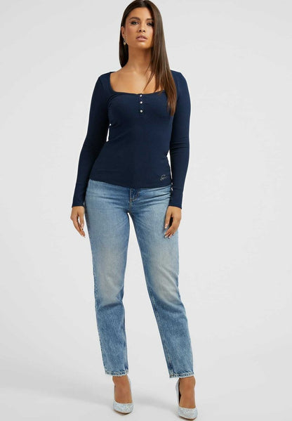 Guess MOM FIT - Jeans Relaxed Fit - Blau