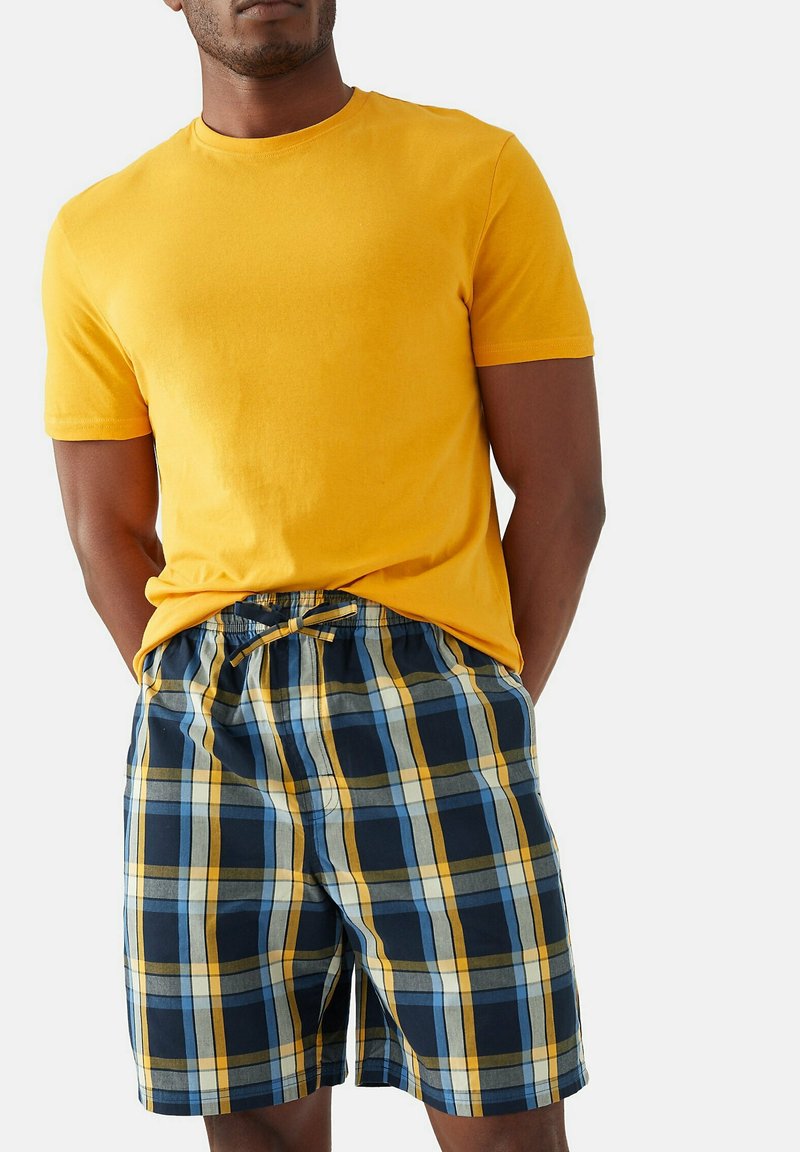 Marks & Spencer CHECKED - Nachtwäsche Set - Yellow Mix
