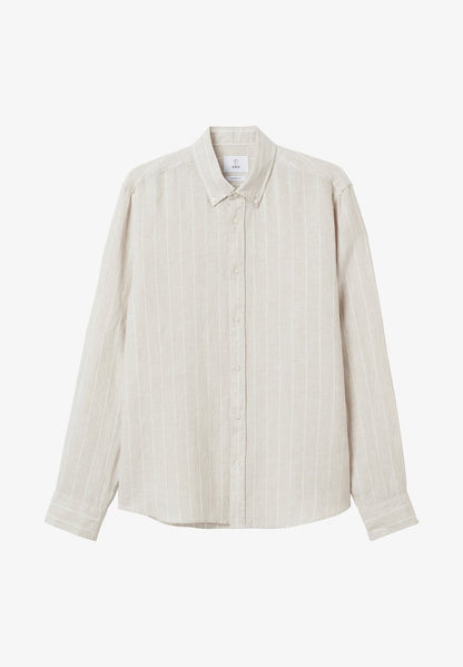  DANTE - Hemd - Beige Stripe