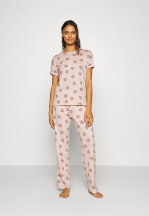 Marks & Spencer CHECKED PYJAMA - Nachtwäsche Set - Navy Mix