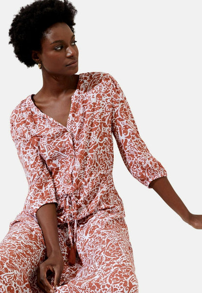 Marks & Spencer PRINTED TIE WAIST MAXI - Strandaccessoire - Rust Mix