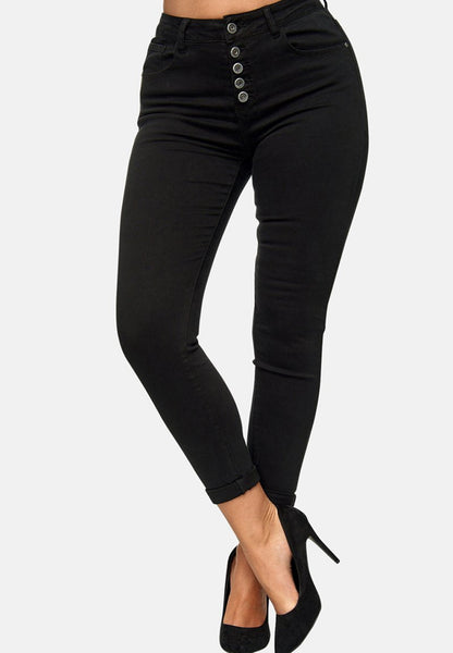  HIGHWAIST - Jeans Skinny Fit - Schwarz