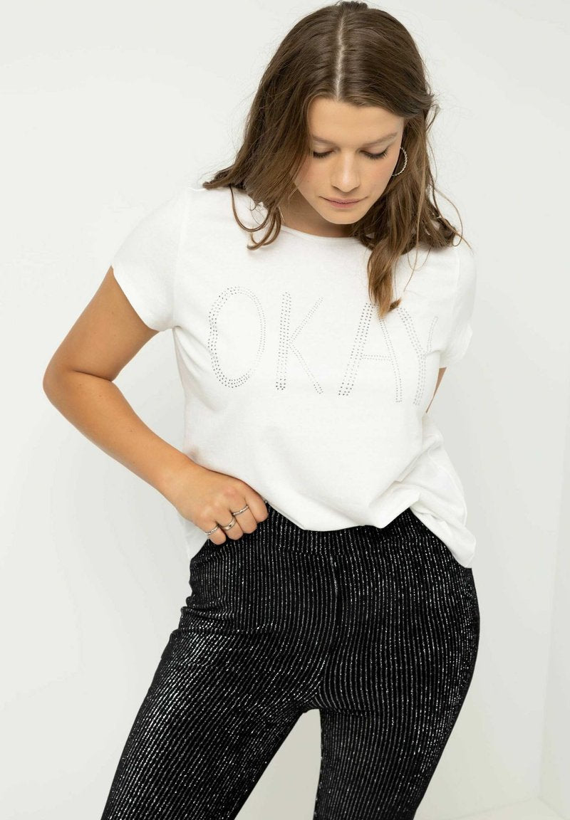  T-Shirt Print - Blanc Cassé