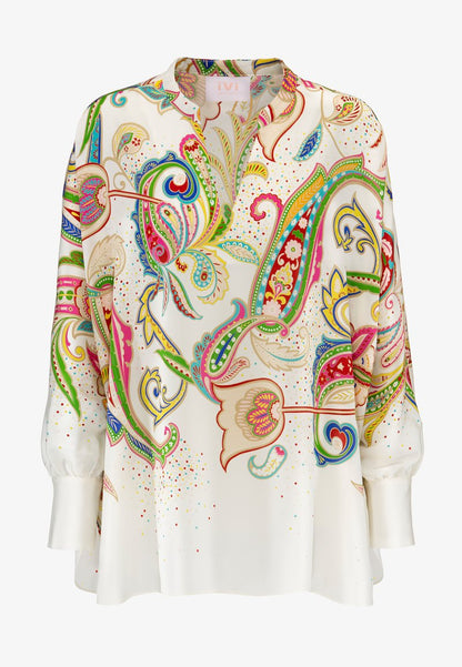  PAISLEY POWER - Bluse - Elfenbein
