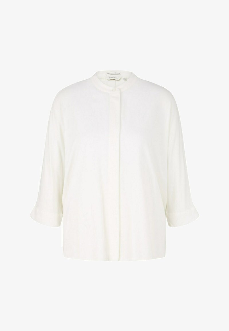 Tom Tailor LOOSE FIT - Hemdbluse - Whisper White