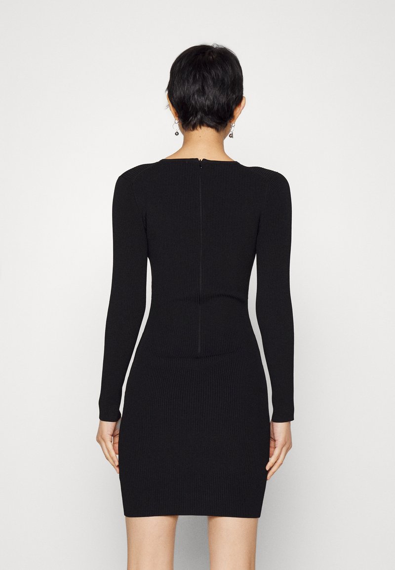 MICHAEL Michael Kors O RING KEY HOLE - Strickkleid - Black