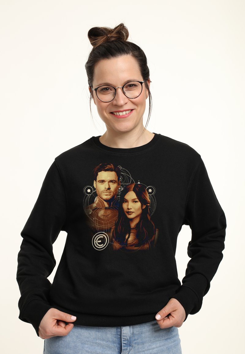 Henry Tiger MARVEL: ETERNALS SERSI AND IKARIS - Sweatshirt - Black