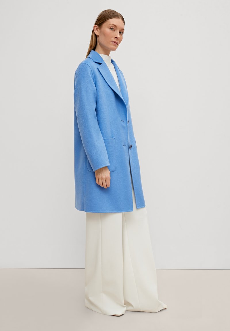 Comma AUS - Klassischer Mantel - Himmelblau