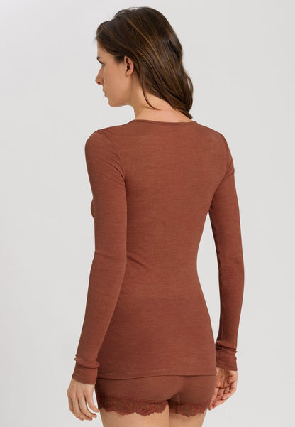 HANRO Nachtwäsche Shirt - Marsala