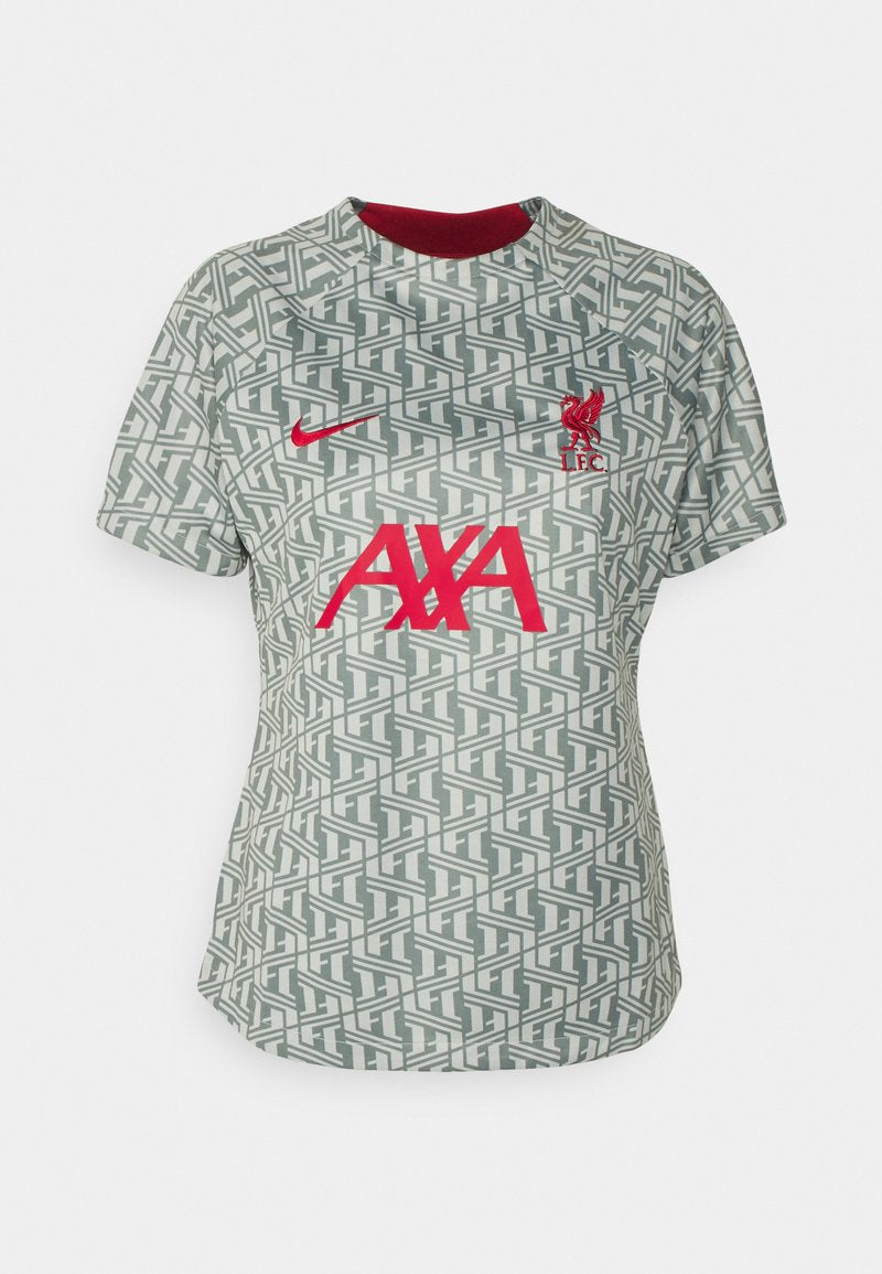 Nike Performance LIVERPOOL FC TOP PREMATCH - Vereinsmannschaften - Wolf Grey/tough Red/tough Red