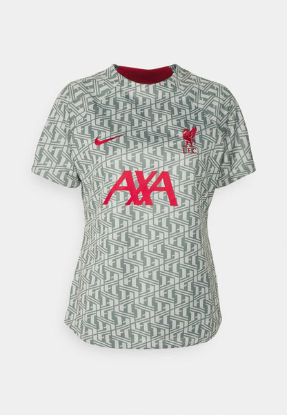 Nike Performance LIVERPOOL FC TOP PREMATCH - Vereinsmannschaften - Wolf Grey/tough Red/tough Red