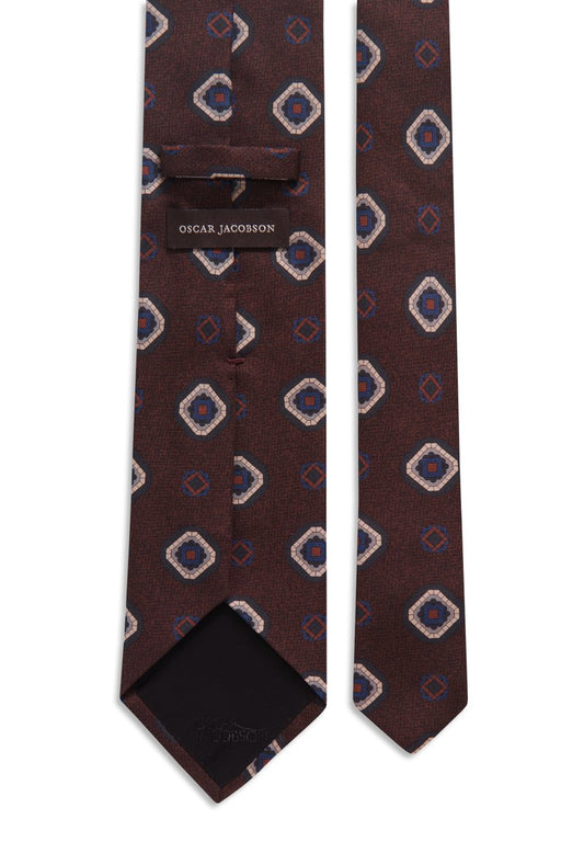 Oscar Jacobson Krawatte - Dark Brown