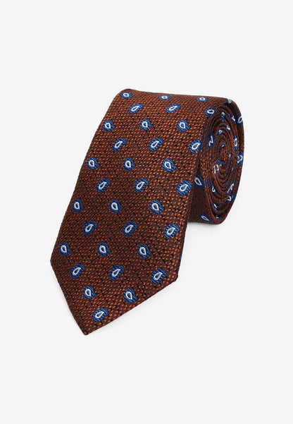Next PATTERN REGULAR - Krawatte - Rust Brown Paisley