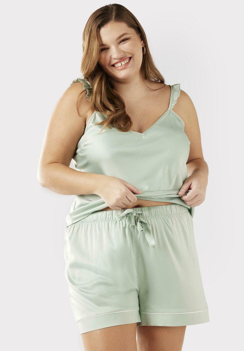  CURVE FRILL SET - Nachtwäsche Set - Green