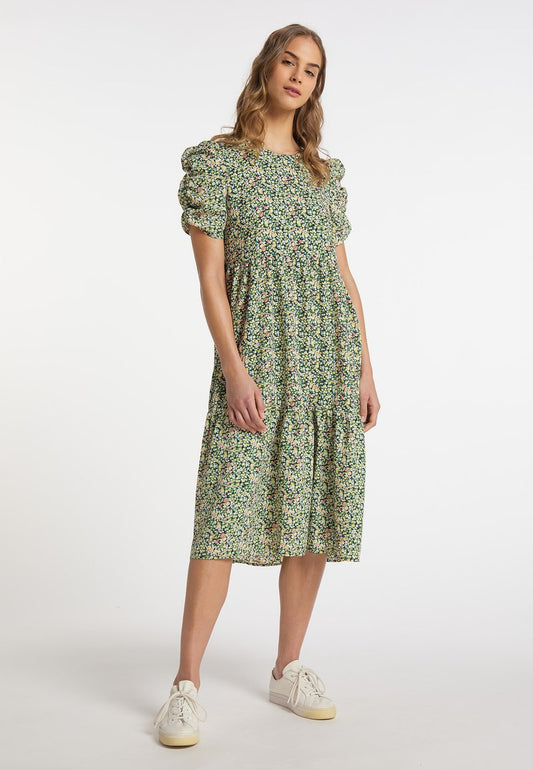  MYMO NOLIE - Freizeitkleid - Grün Mehrfarbig