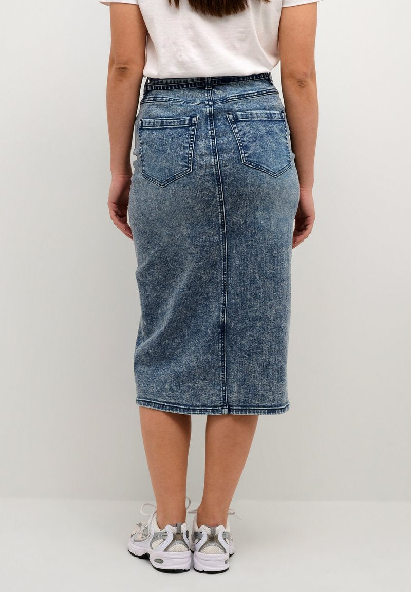 Kaffe RUE SINEM HW - Bleistiftrock - Blue Denim