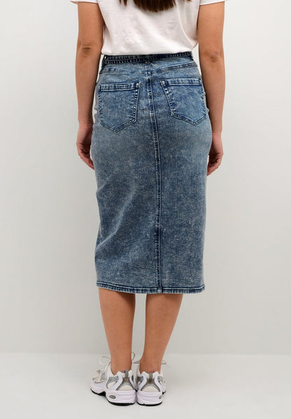 Kaffe RUE SINEM HW - Bleistiftrock - Blue Denim