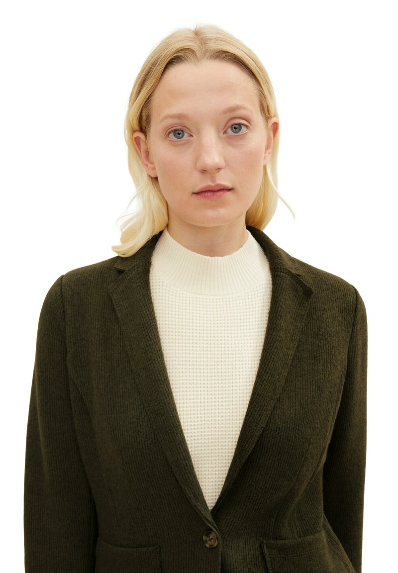 Tom Tailor Blazer - Tarmac Khaki Melange