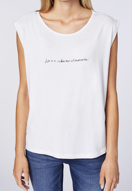  KOMFORT-PASSFORM - T-Shirt Print - White