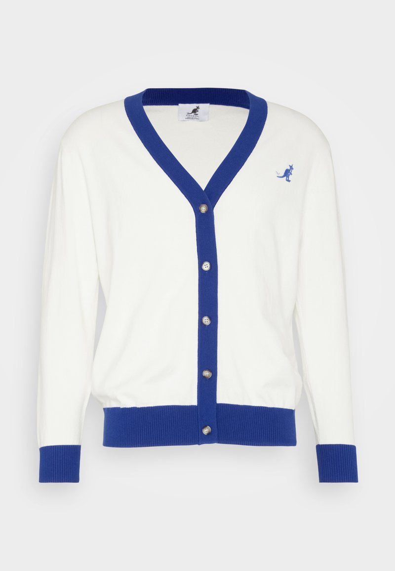 Kangol RIVER CARDIGAN UNISEX - Strickjacke - Off White/blue