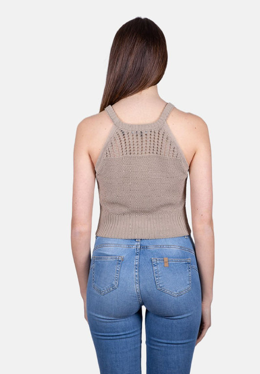 Armani Exchange IN FILO - Top - Beige