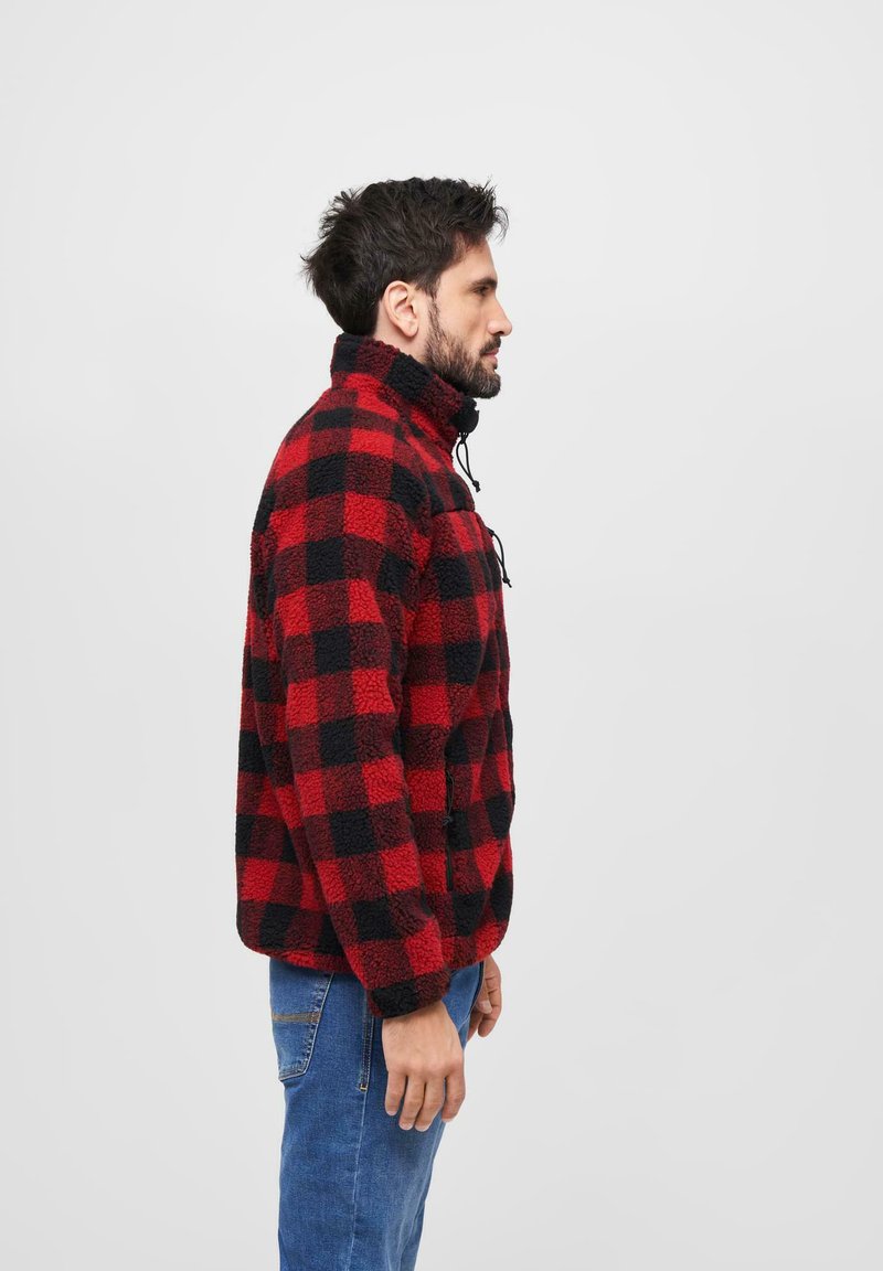 Brandit ACCESSOIRES TEDDY - Fleecejacke - Red/black/white
