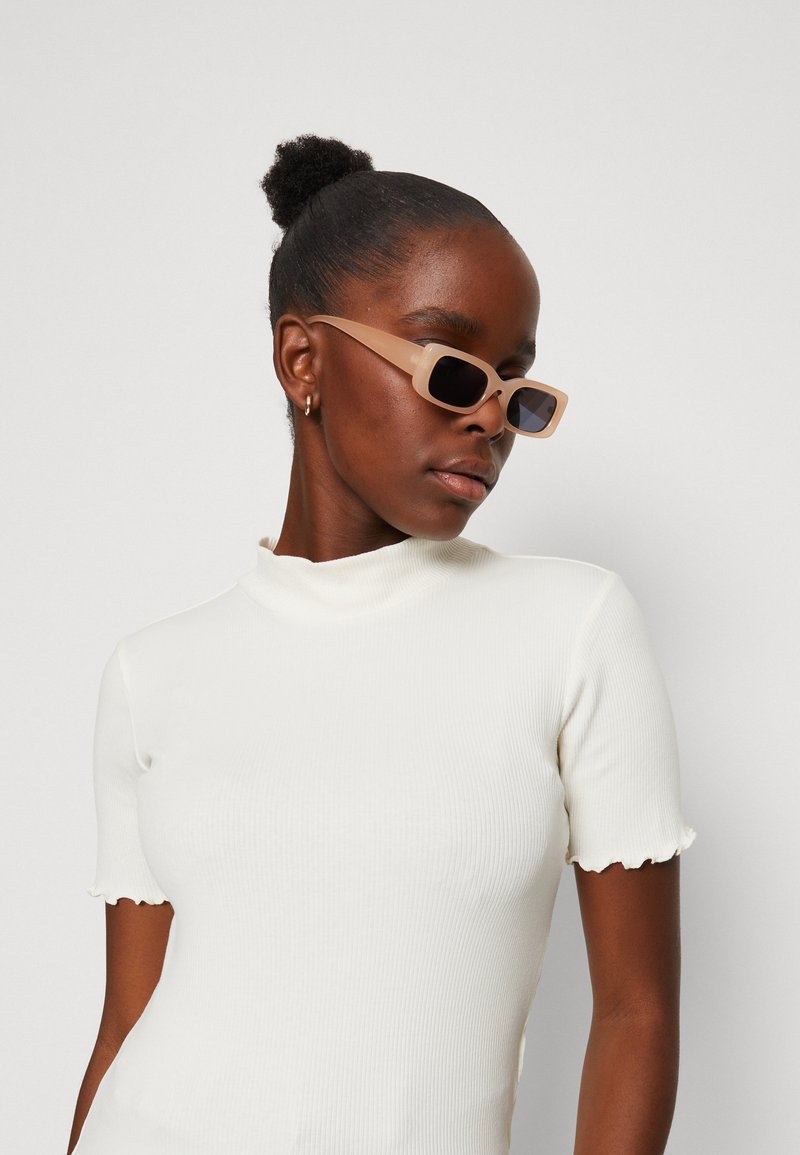 Scotch & Soda MOCK NECK - T-Shirt Basic - Vanilla White