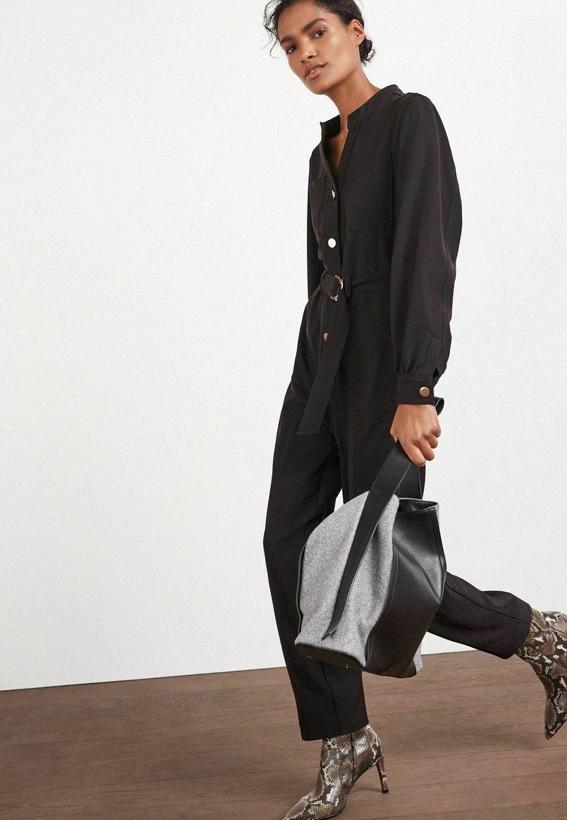 Next UTILITY STYLE BELTED - Jumpsuit - Black