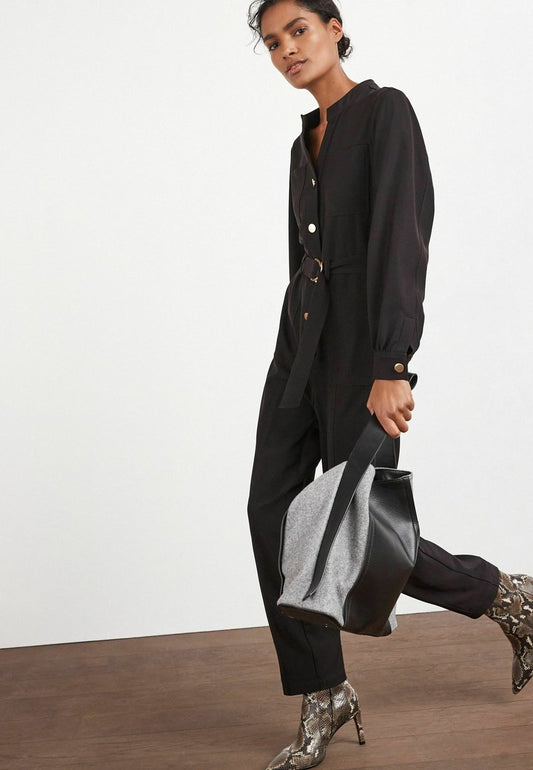 Next UTILITY STYLE BELTED - Jumpsuit - Black