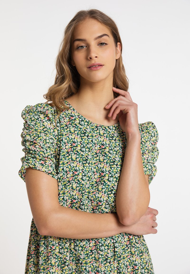  MYMO NOLIE - Freizeitkleid - Grün Mehrfarbig