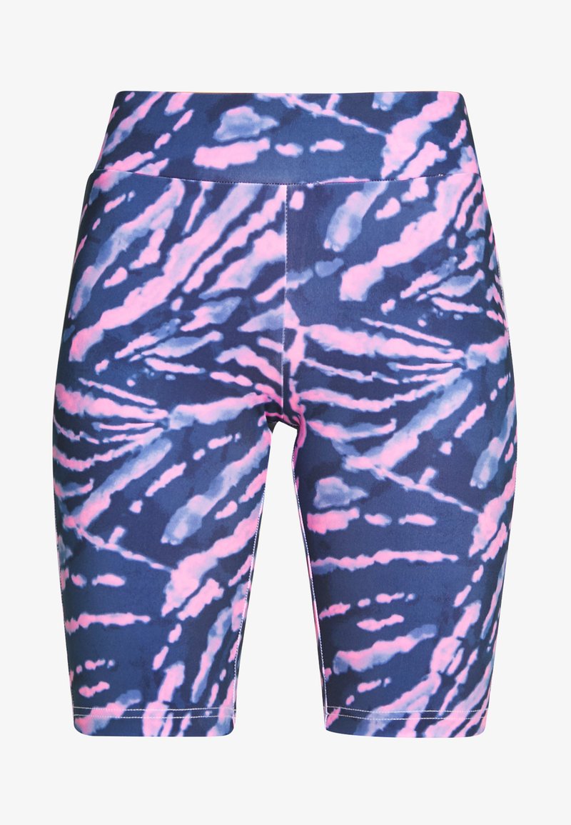 URBAN CLASSICS LADIES TIE DYE CYCLING - Shorts - Darkshadow/pink