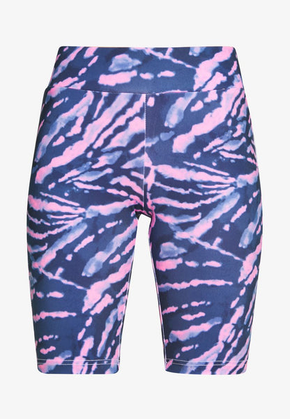 URBAN CLASSICS LADIES TIE DYE CYCLING - Shorts - Darkshadow/pink