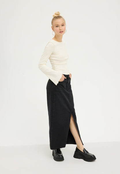 Even&Odd 2 PACK - Long Sleeved Top - White/black