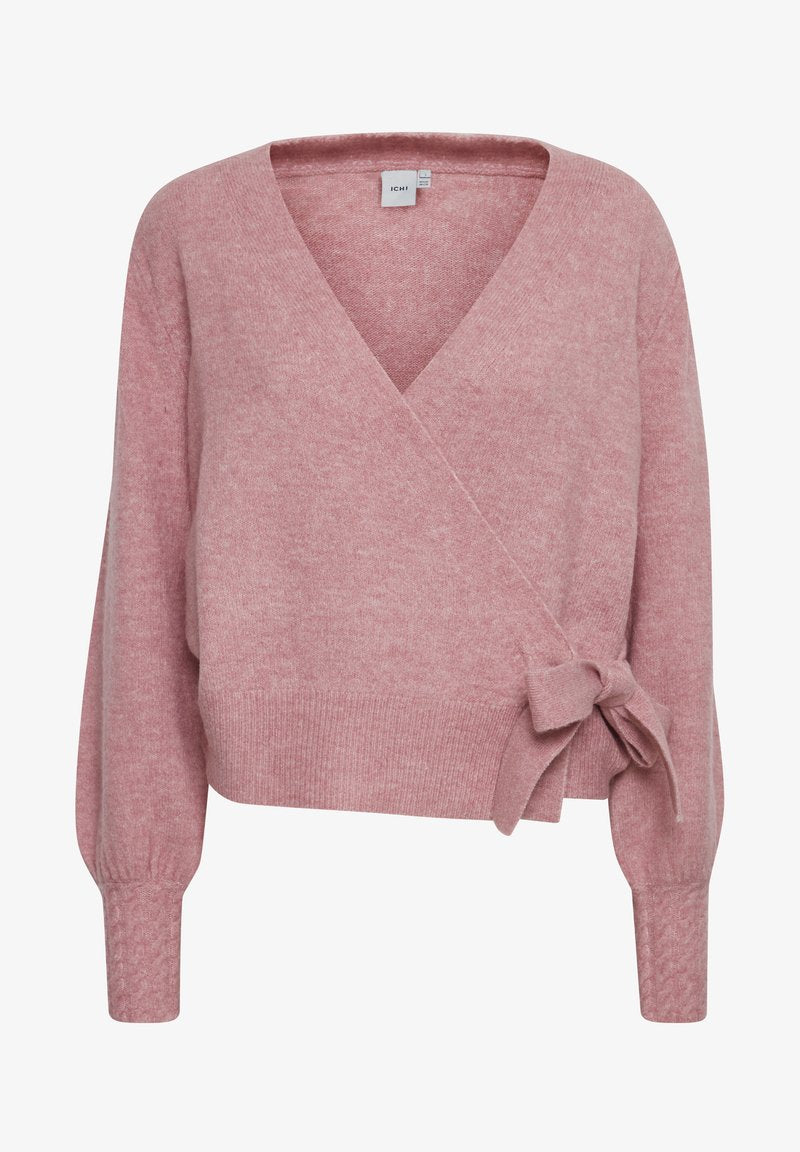 ICHI IHOLENE - Strickjacke - Pink Nectar