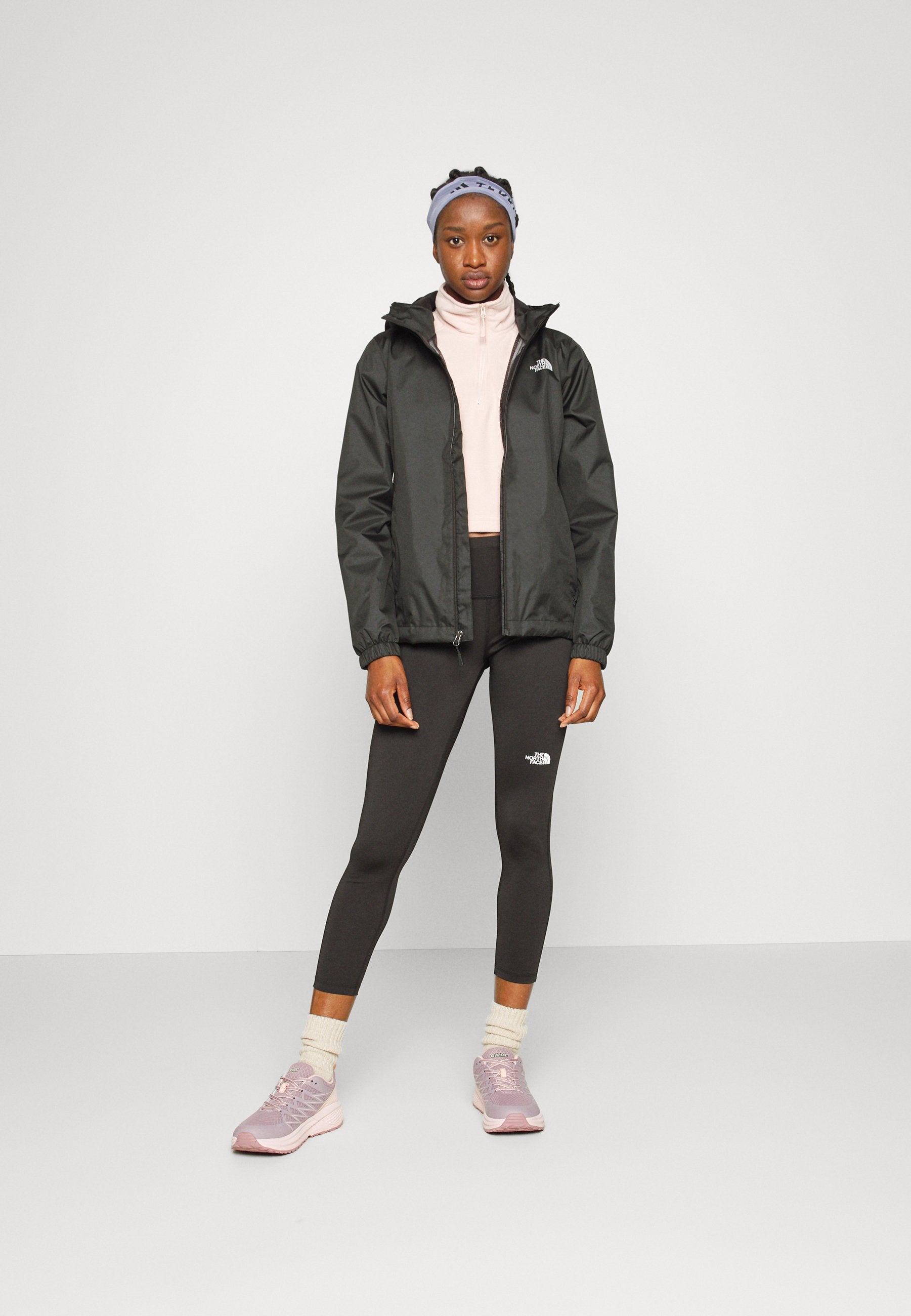 The North Face QUEST JACKET - Waterproof Jacket - Black/foil Grey