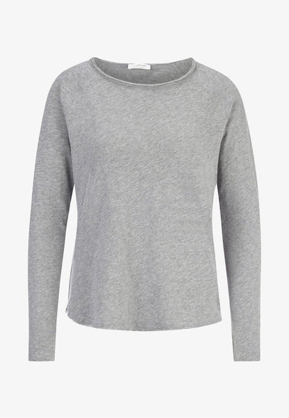 Rich&royal ORGANIC BASIC-SHIRT AUS BIO-BAUMWOLLE - Langarmshirt - Grey Melangé