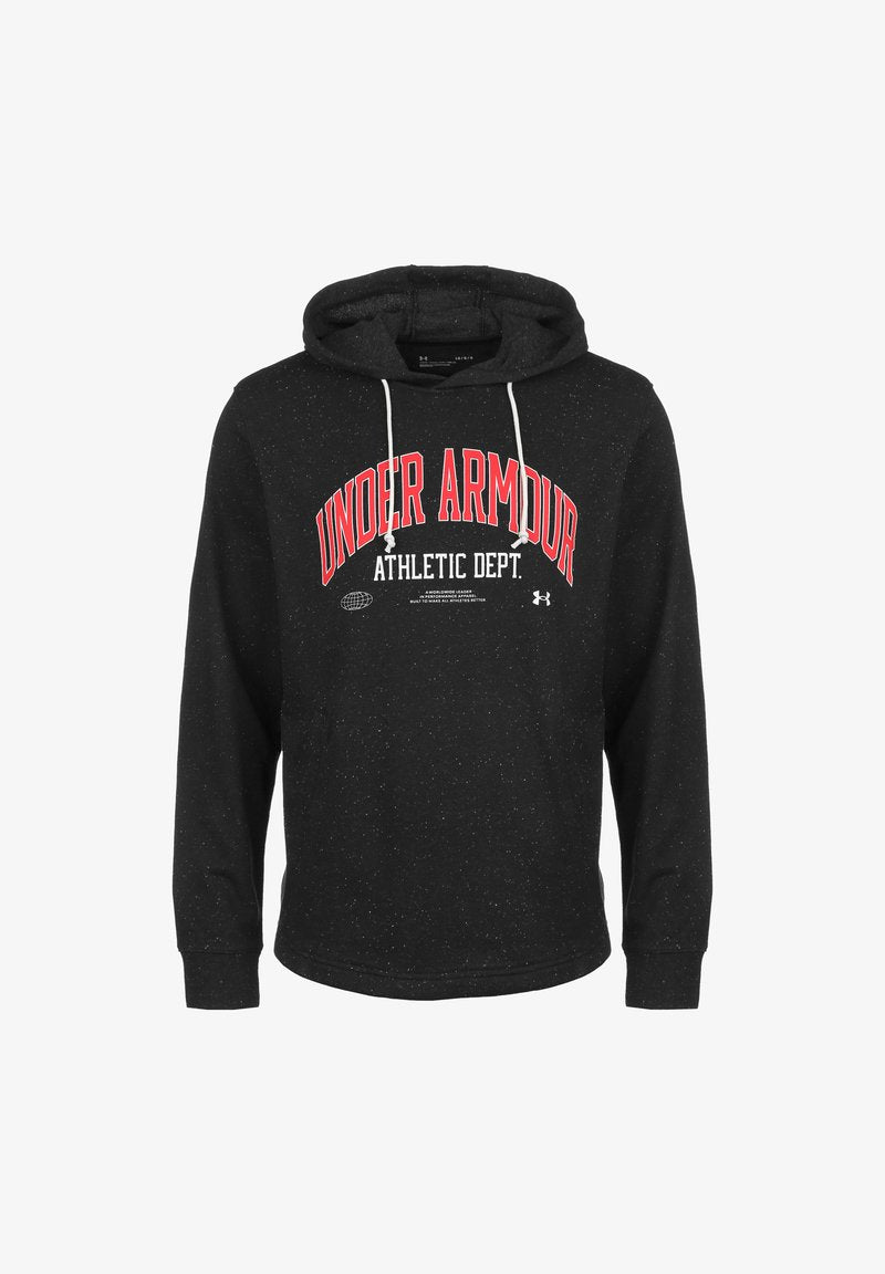 Under Armour RIVAL TRY ATHLETIC DEPT - Kapuzenpullover - Red Black