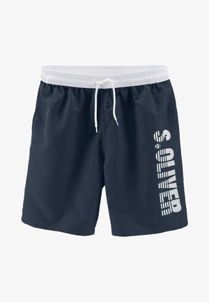 Buffalo Badeshorts - Blau/grau Langgröße