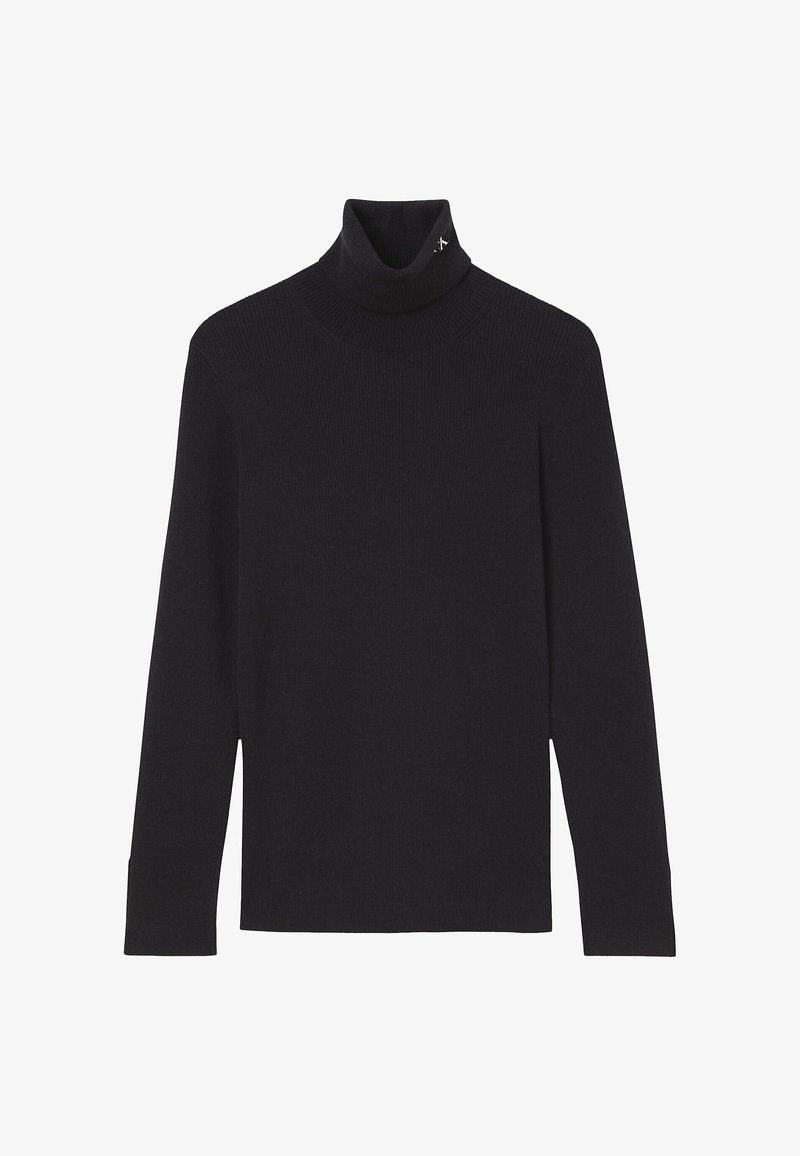 Calvin Klein Jeans ROLL NECK - Strickpullover - Eggshell