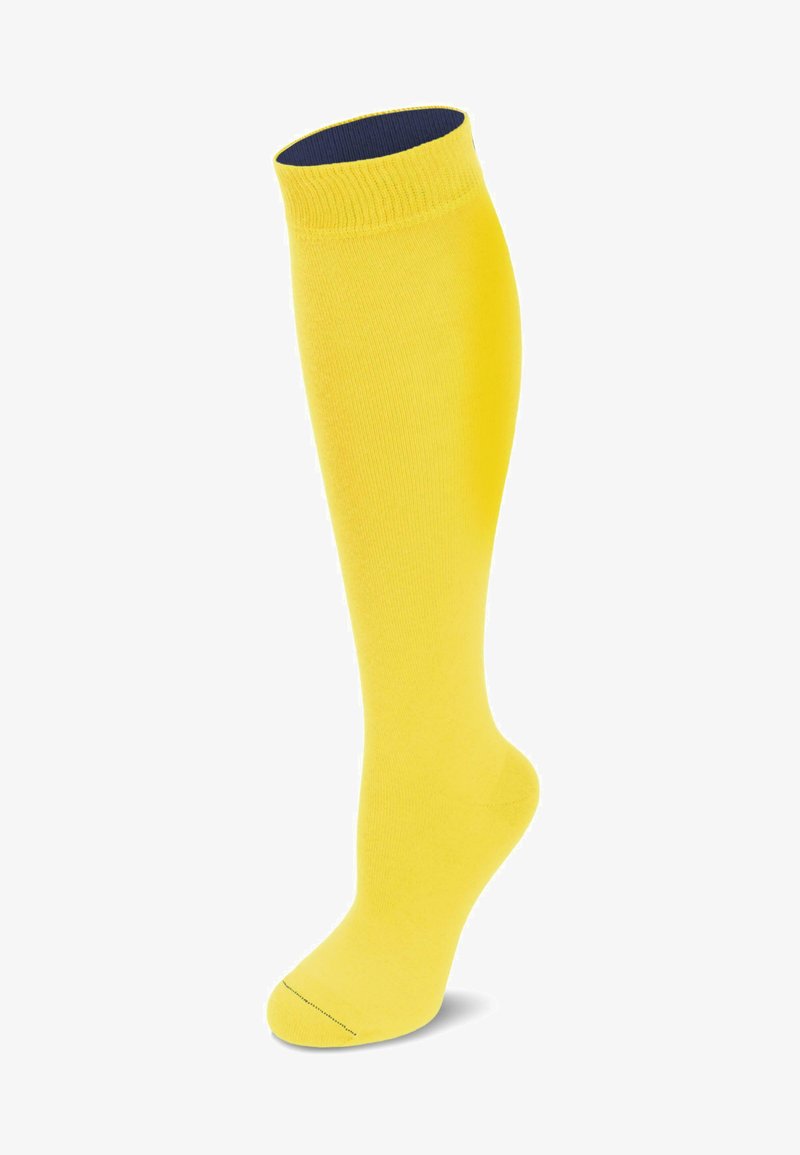  KNEE HIGH SOCKS BI-COLOR - Kniestrümpfe - Royalblau/säuregelb