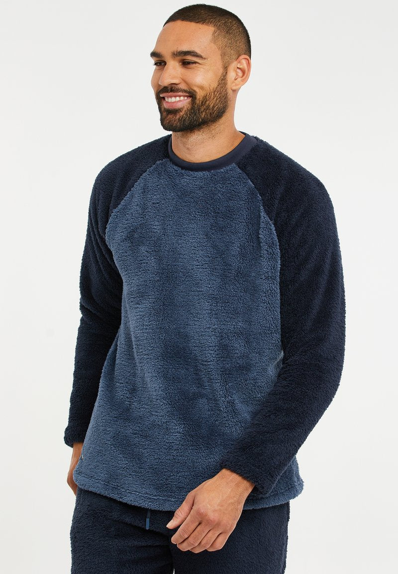 Threadbare THB LW CUBE - Nachtwäsche Set - Denim Blue Navy