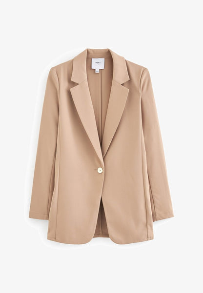 Next TWILL SINGLE BREASTED - Kurzmantel - Stone