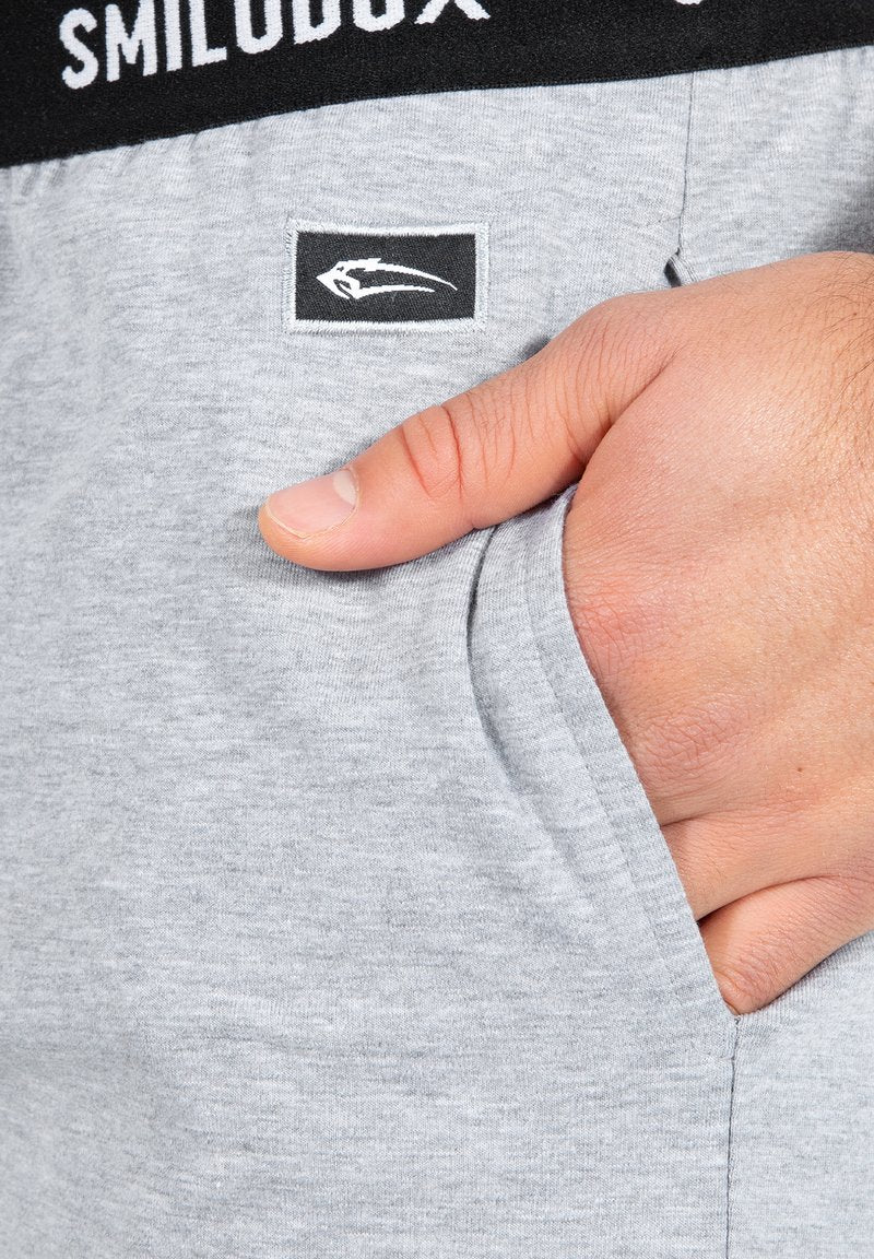  AVIS - Kurze Sporthose - Grau Melange