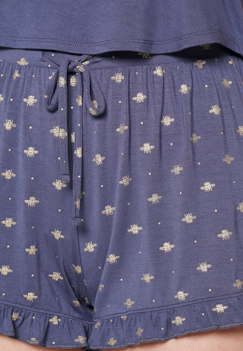  SHORT LOOSEFIT BEE - Pyjama - Blue