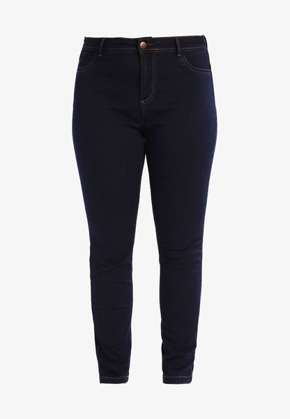 Zizzi EXTRA SLIM NILLE JEANS MIT HOHER TAILLE - Jeans Slim Fit - Blue Denim