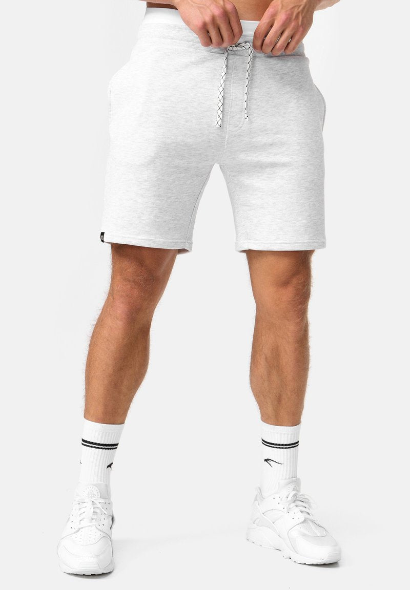 Indicode Jeans ALDRICH - Shorts - Ecru Mix