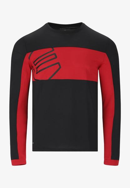 Endurance HAVENT - Langarmshirt - Zwart Rood