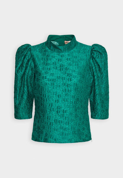Custommade DAVIDA - Bluse - Posy Green