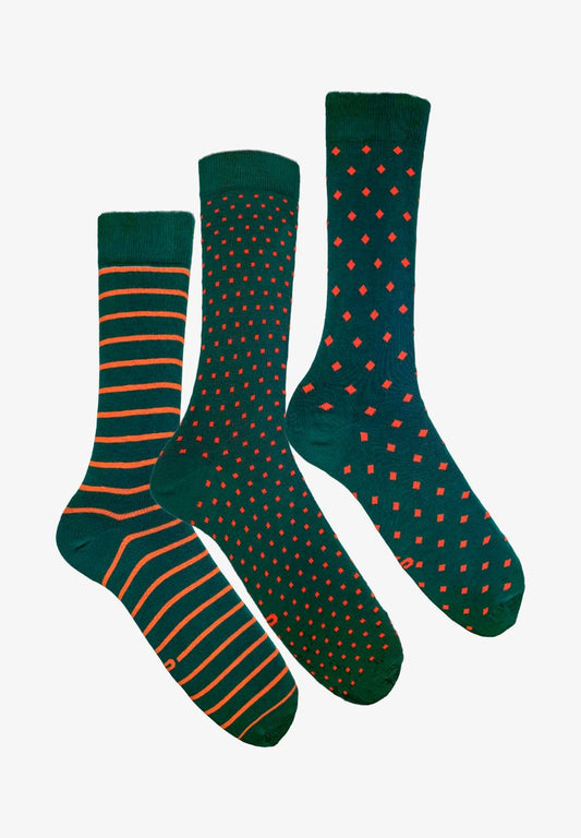  3 PACK - Socken - Dark Green